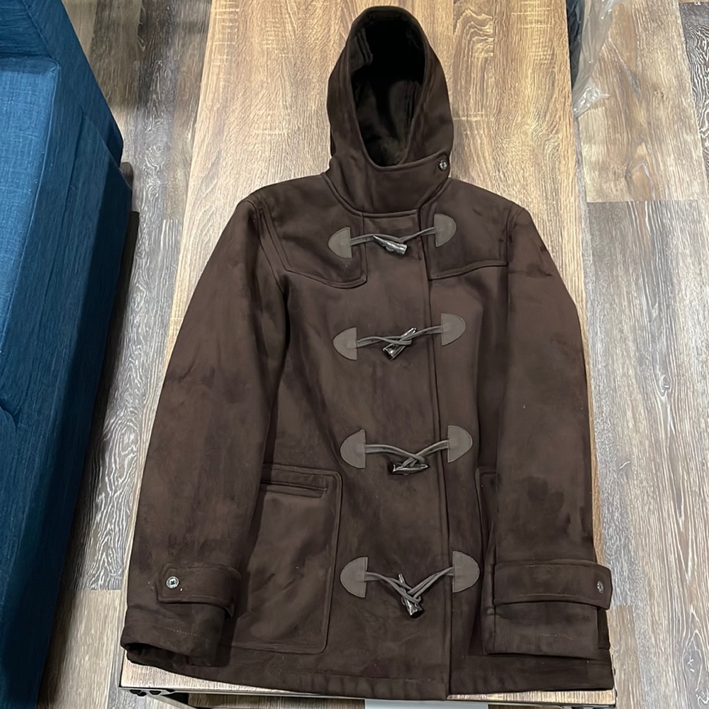 Chaps Faux Suede Coat Size Medium